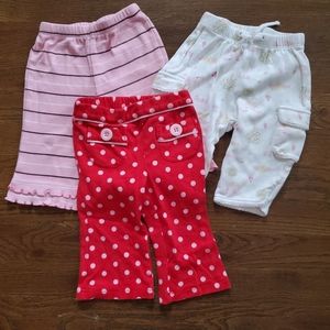 Mixed Girls 3/6M knit pants 3